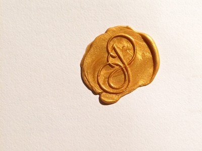 Personal Logo in Wax gold logo monogram wax seal