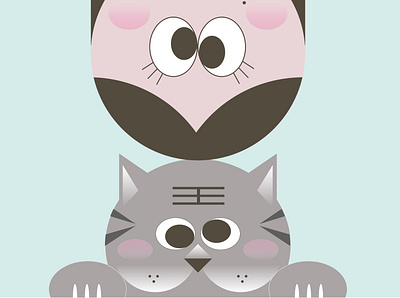 cat design illustration 生活