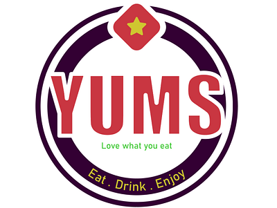 YumsMockUp food illustration logo