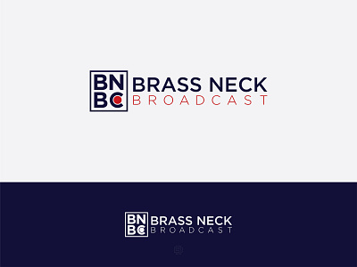 Brass Neck Broadcast Logo Design branding design initial logo logo logodesign modernlogo simple design