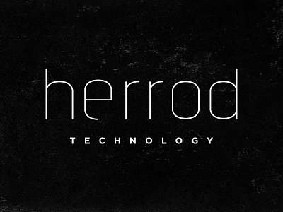 Herrod Technology branding clean computers logo masculine modern technology