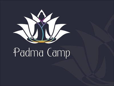 Logo for yoga camp branding design illustration illustrator logo minimal vector