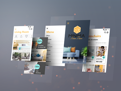 Minima Home Decor - App Design app design minimal ui ux