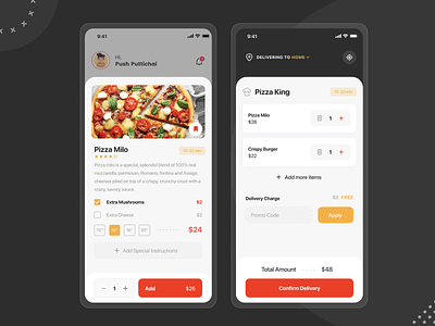 Food Delivery App - Confirm Your Order