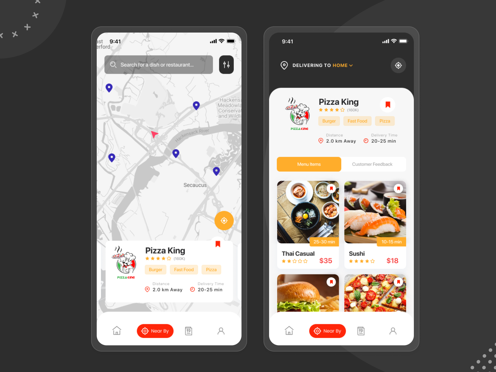 Food Delivery App Filtering nearest restaurant by Jahangir Alam Jisan on Dribbble