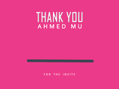Thanks a lot @Ahmed Mu 2d after effects animation ball dribbble gif invitation invite thanks