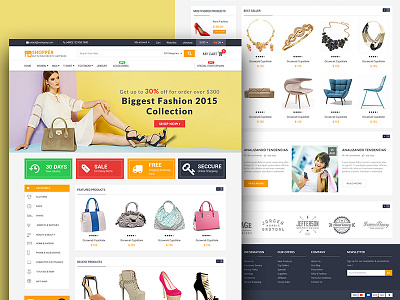 "SHOPPER" eCommerce Home Page V3