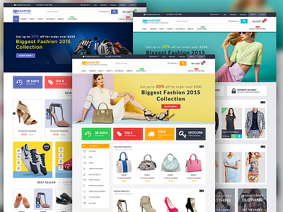 "SHOPPER" eCommerce web template communication design ecommerce fashion information interaction mall shopper shopping ucd uxd web