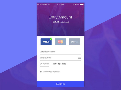 Event Payment UI Concept