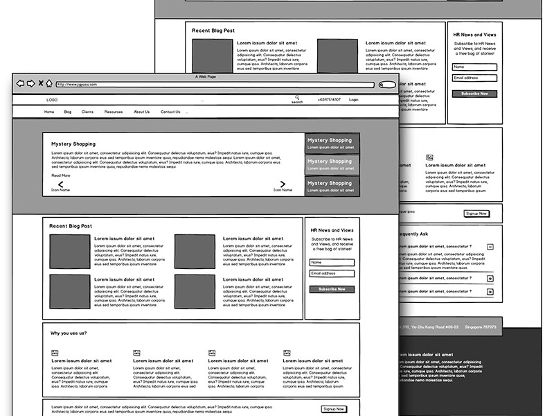 Conceptual Wireframe Design by Jahangir Alam Jisan on Dribbble