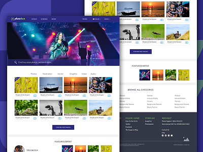 "Photobom"- A Stock Photo Template Design Concept communication creative design experts informationarchitecture interface stock photo template ui user interface usercenterdesign ux