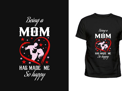 mom made me happy mom t-shirt design svg