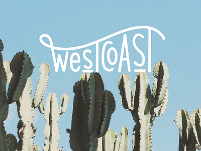 Westcoast california photography type typography west coast