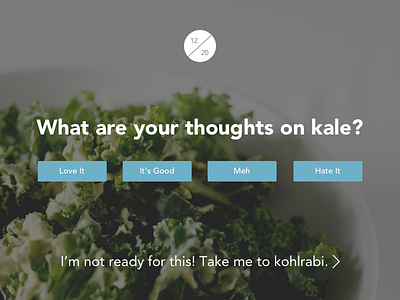 Voting Screen kale photography poll question questionnaire rank ranking survey voting web