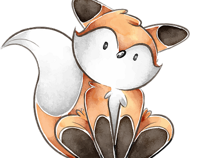 Cute fox cute drawing fox kawaii art