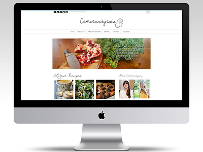 Client Website: Community Eats imac logo site web design website wordpress