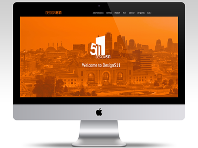 Design511 Website Splash Page black design511 kansas city kc logo orange web design website