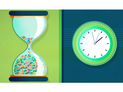 Time is ticking clock hourglass overlay stroke texture time vector