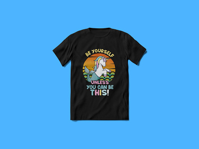 Funny Unicorn T-shirt Design