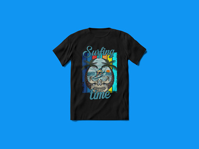 Surfing Time T-shirt Design