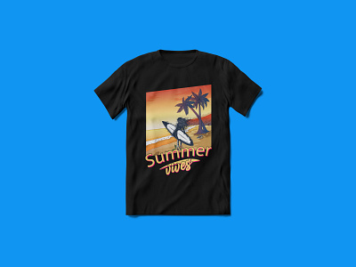 Summer Vives T-shirt Design branding funny tshirt illustration logo merchandise summer summer logo summer tshirt summer vibes sunset surf surfing tshirt tshirt art tshirt design typography ui vector