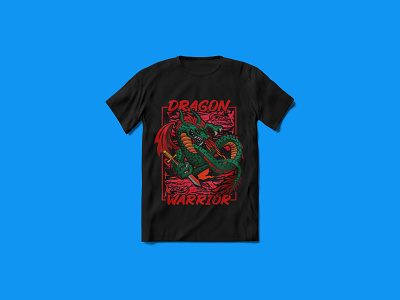 Dragon Warrior Tshirt Design