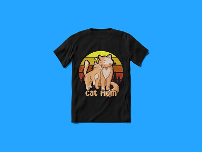 Cat Mom T-shirt Design