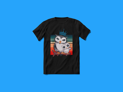 Custom Owl Mom T-shirt Design