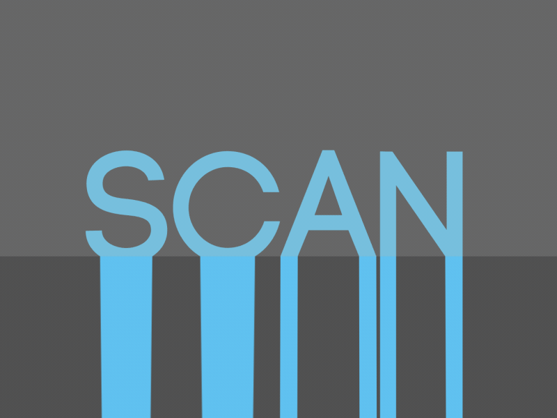 Scan flat motion graphics scan scanner text type