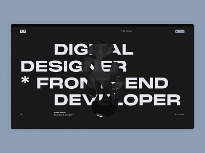 Bruno Bosco — Designer & Developer creative direction design development logo typography ui web
