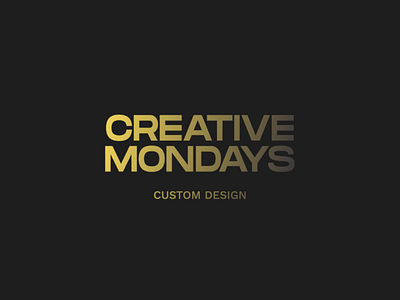 Creative Mondays creative design designer graphicdesigner mondays portfolio