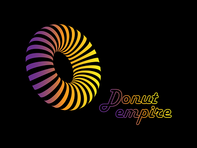 Donut empire logo 3d adobe adobe illustrator colorful creative design design donut gradient graphic design logo vector