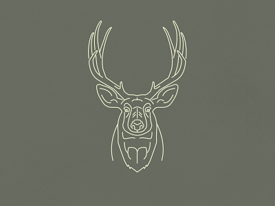 Oh deer... animal camping deer illustration line work mono line nature outdoors wild