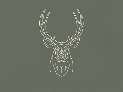 Oh deer... animal camping deer illustration line work mono line nature outdoors wild