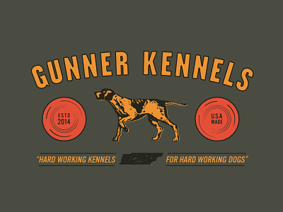 Gun Dogz dog hunting illustration typography vintage