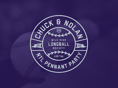 ChuckNado 2020 badge baseball colorado rockies lockup logo mlb rockies sports typography