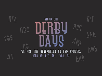 Sigma Chi Toronto - Derby Days banner cancer awareness derby days facebook sigma chi