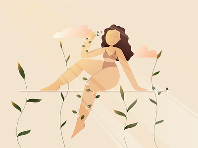 Illustration for "Mother Day" design illustration vector