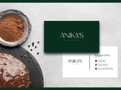 Anika's Cake Shop brand identity branding design logo