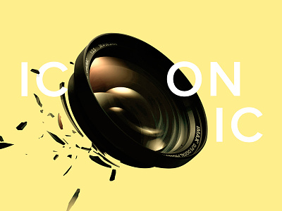 ICONIC camera lens explosion iconic imax yellow