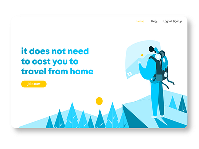 traveling landing page design flat graphic design illustration illustrator type ux vector web website