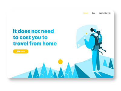 traveling landing page