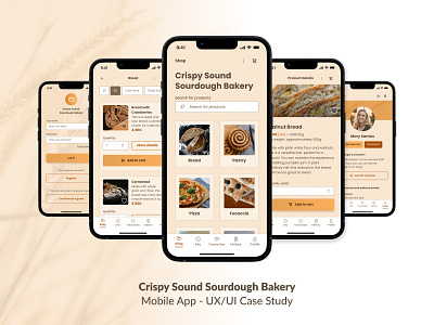 UX/UI Case Study - Bakery Mobile App