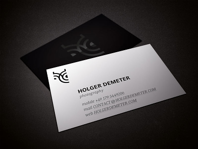 Holger Demeter Photography: Business Card business card demeter holger logo photography