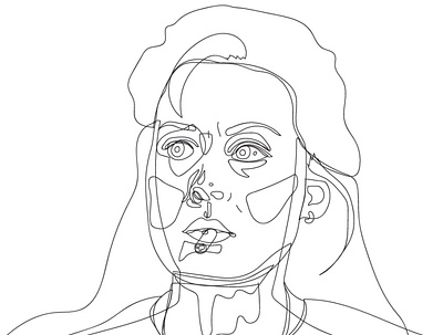 Ellen Outline christmas vacation lineart outline drawing