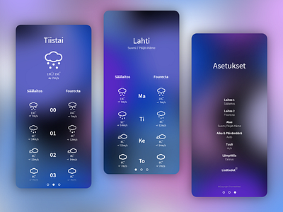 Weather Forecast App app design ui ux web website