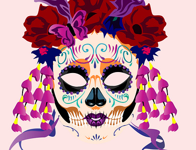 Vector Illustration digital illustration due dela muertos illustration vector