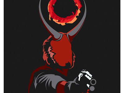 Hellboy characterdesign comics darkhorsecomics demonic digital illustration hellboy illustration portrait portrait art vector