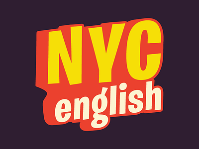 NYC English branding logo