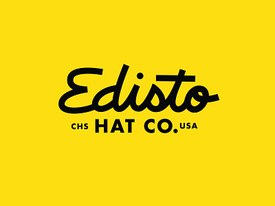 edisto hat company branding design fresh icon illustration logo typography vector